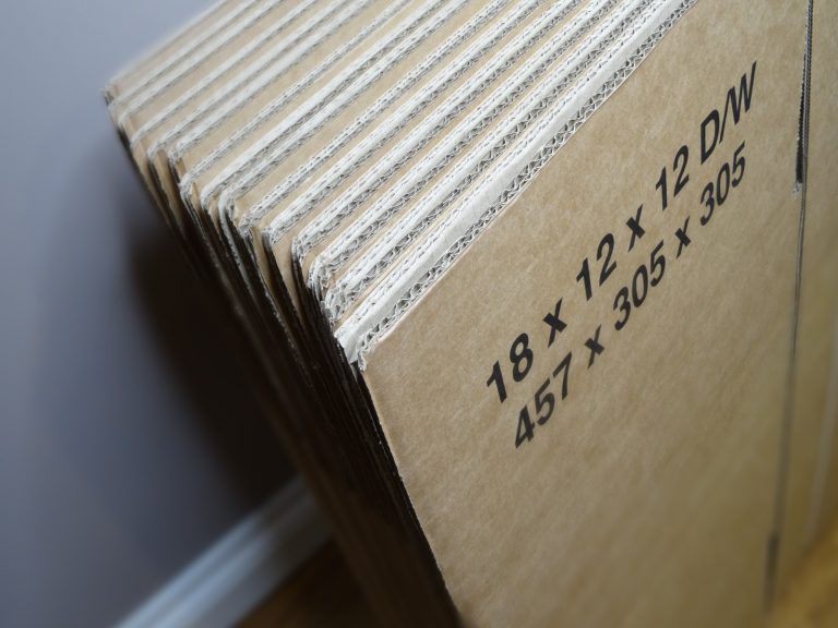 And Move cardboard boxes